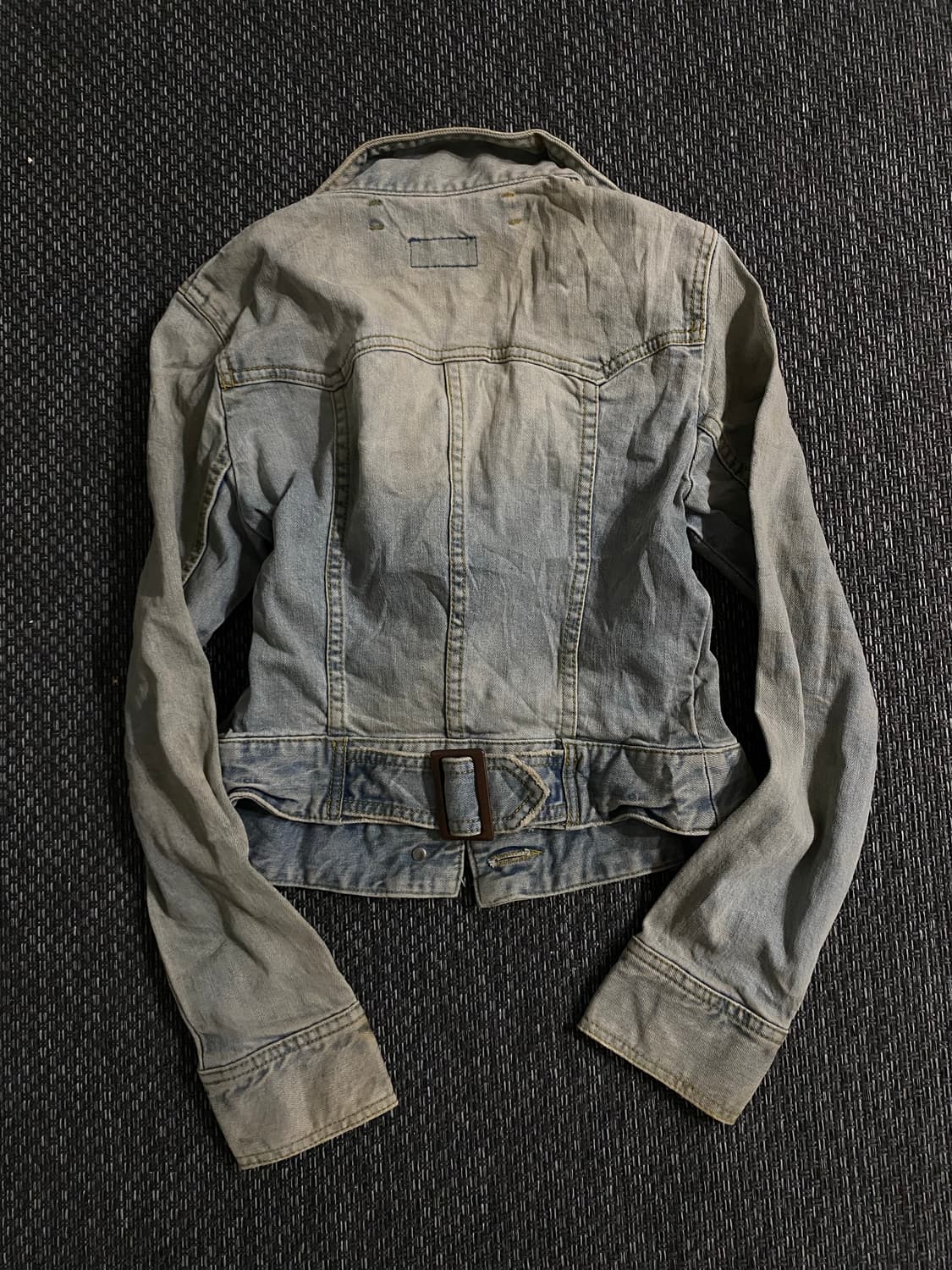 [OZOC] Y2K Mood Slim Fit Crop Denim Jack 상품이미지10