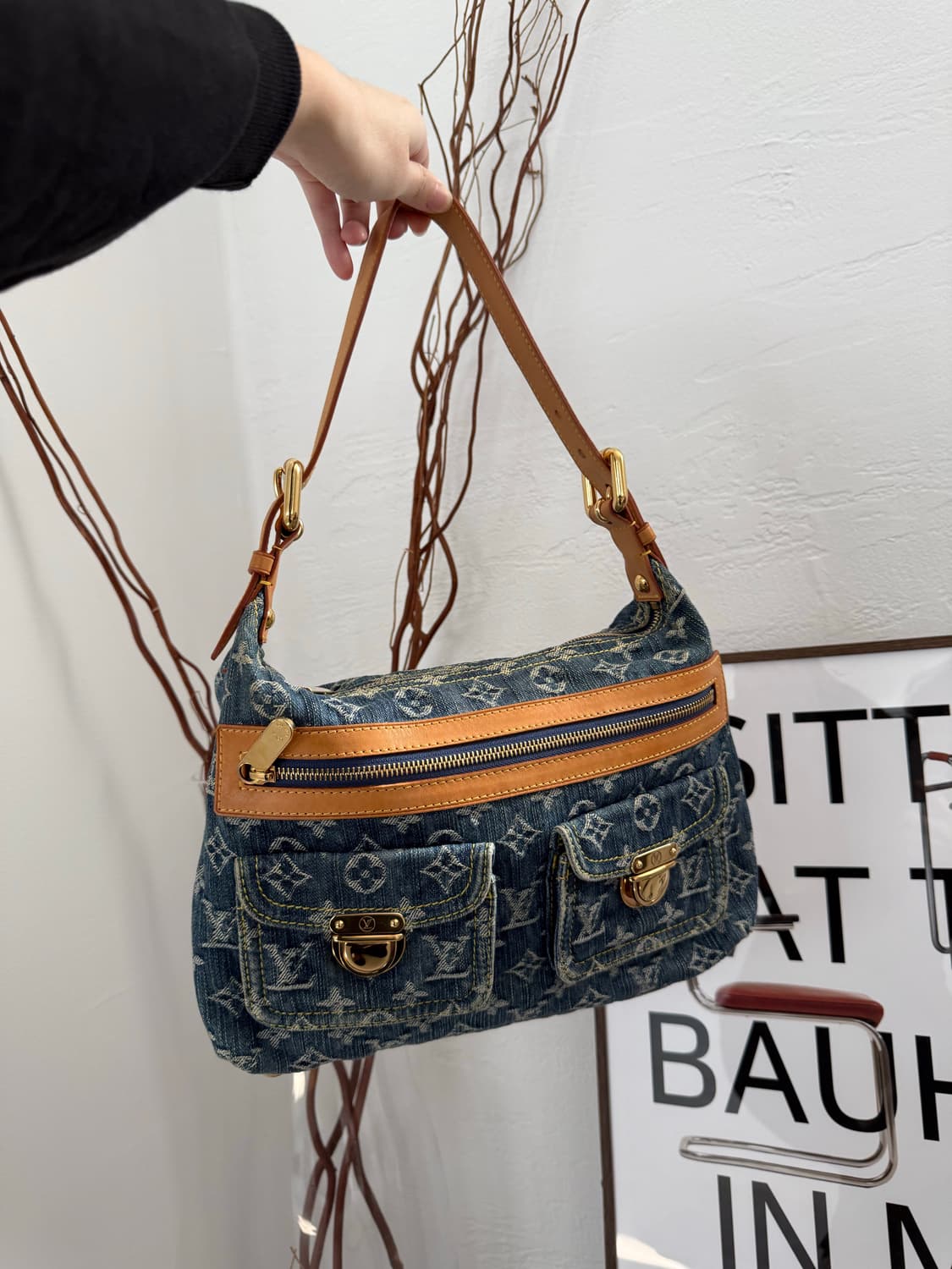 루이비통 데님 배기백 pm (감정서포함) 상품이미지1