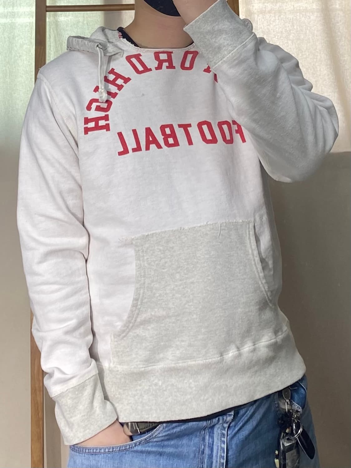 [L] Denim Dungaree 데님 던가리 프리미엄 져지 후드티 상품이미지9