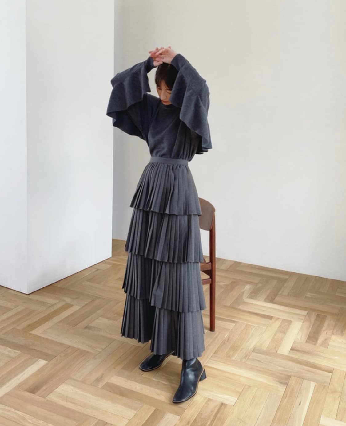 clane 클라네 플리츠 스커트 상품이미지2