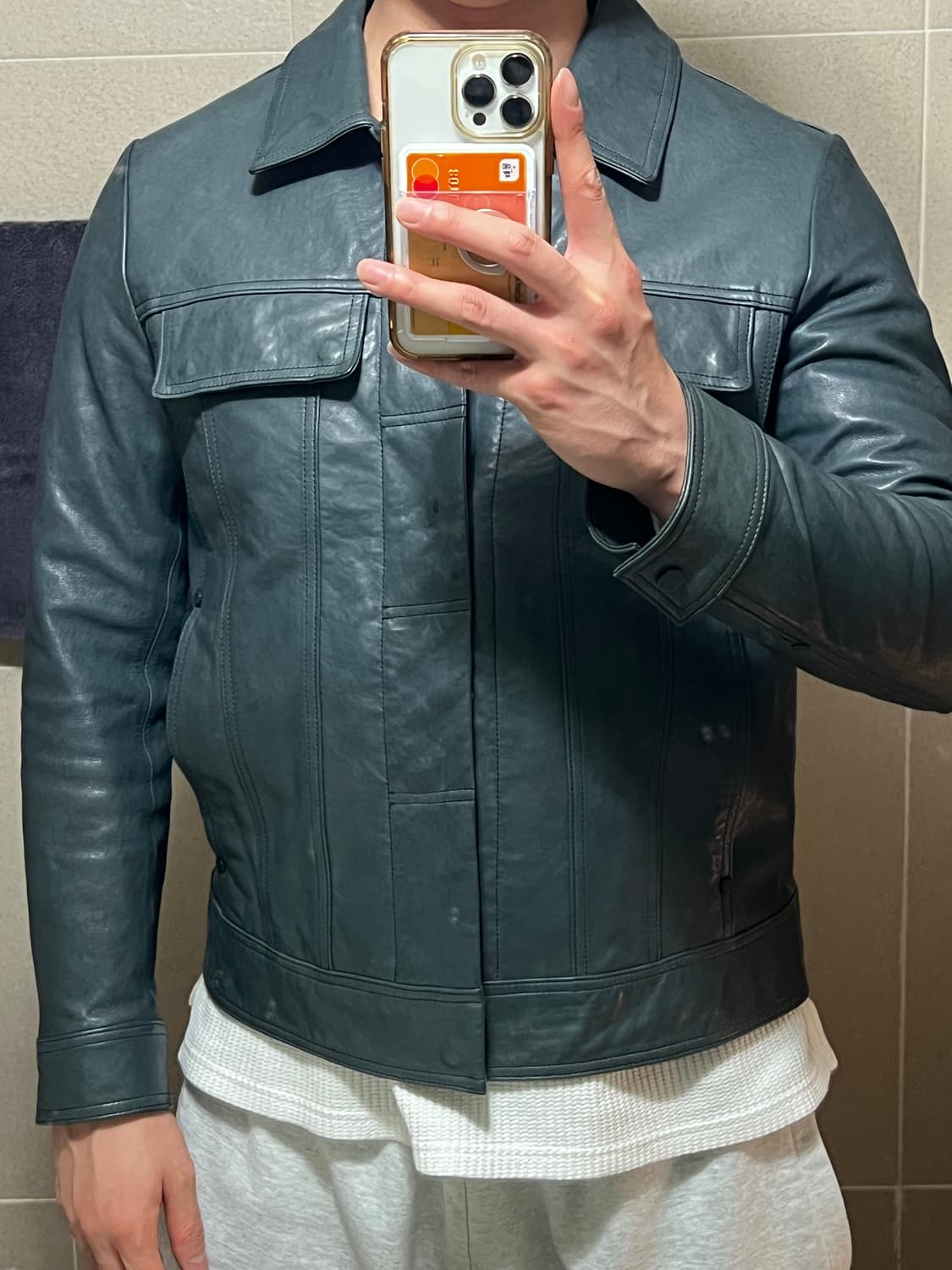 지오송지오 양가죽자켓 95사이즈(슬림100) 상품이미지6