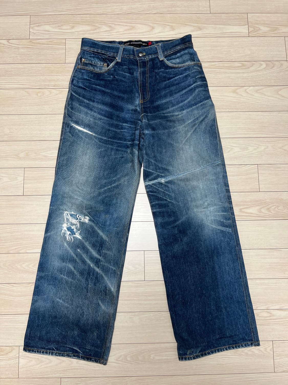 앤더슨벨 트롱프뢰유 데님 팬츠 28 사이즈 상품이미지2