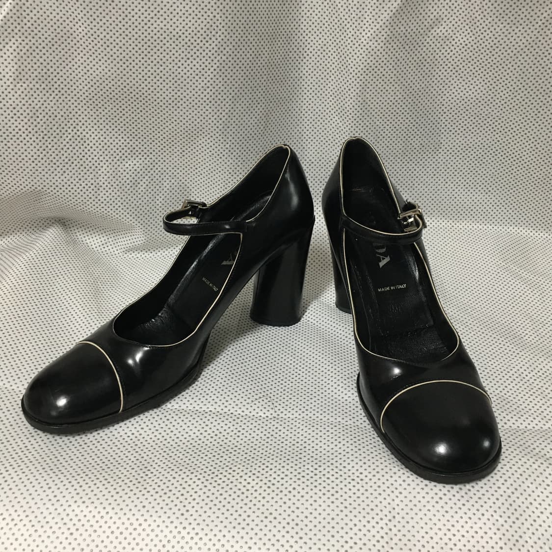 Prada black chunky high heels 상품이미지4