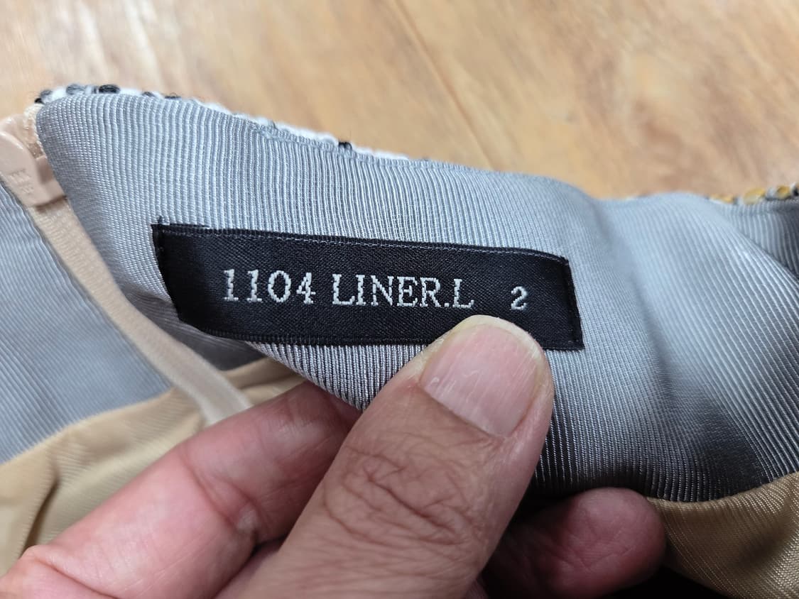 슈퍼린짱 1104라이너(1104LINER.L) 트위드 투피스 55 새상품 상품이미지9