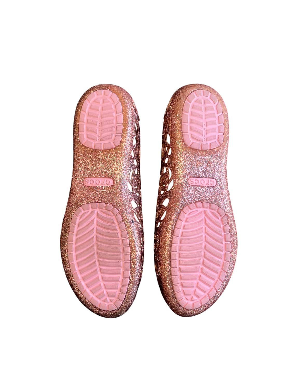 Crocs 크록스 이자벨라 플랫 젤리 슈즈 글리터 핑크 상품이미지3