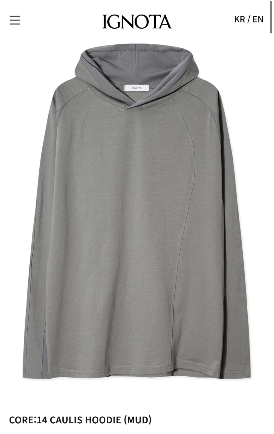 이그노타 CORE:14 CAULIS HOODIE 상품이미지1