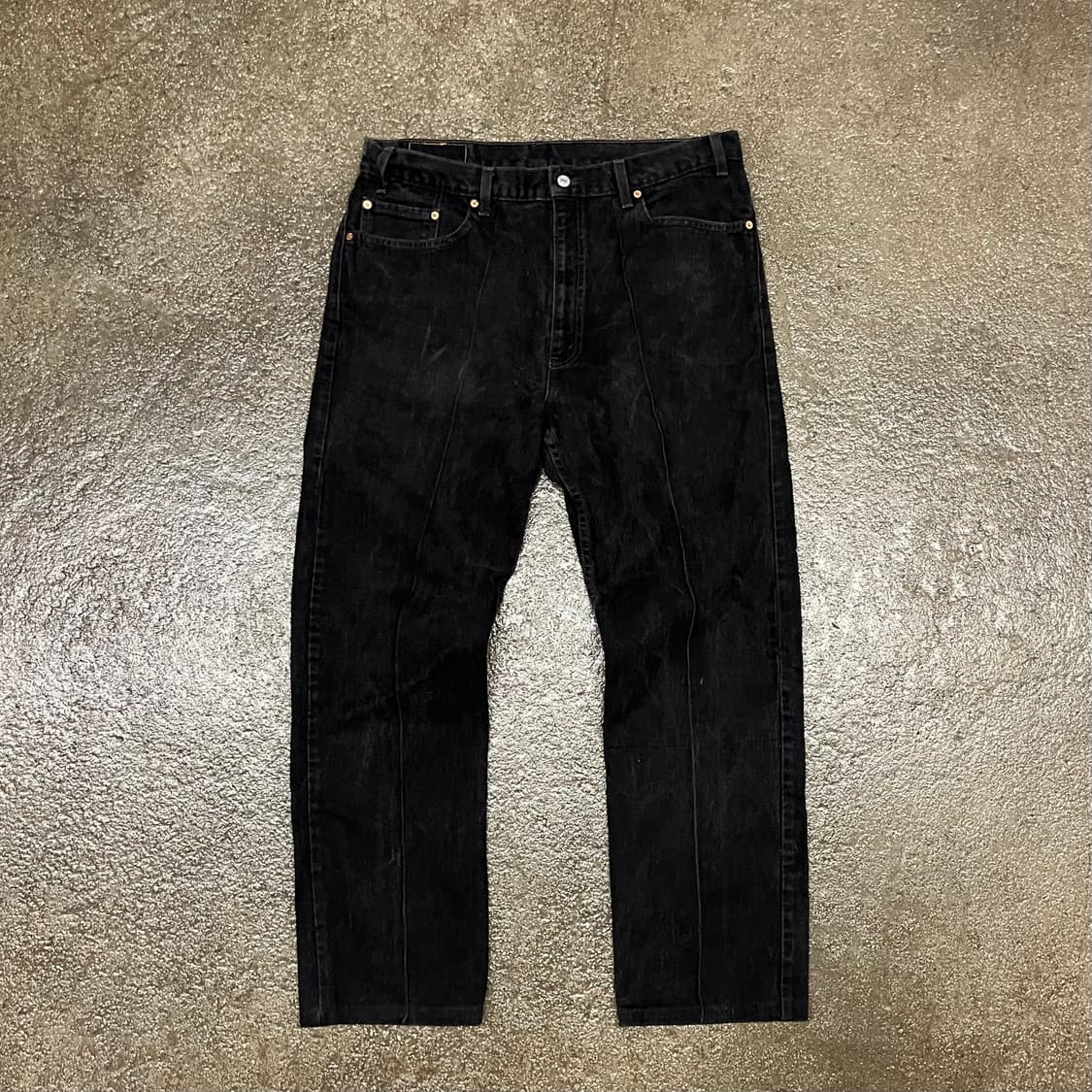 00s Levis505 핀턱 블랙진 (37“) 상품이미지1