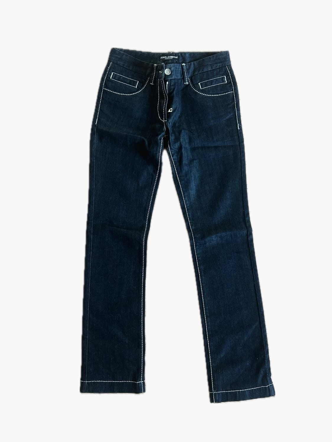 돌체앤가바나 로우웨스트 빈티지 스티치 생지 데님 상품이미지1