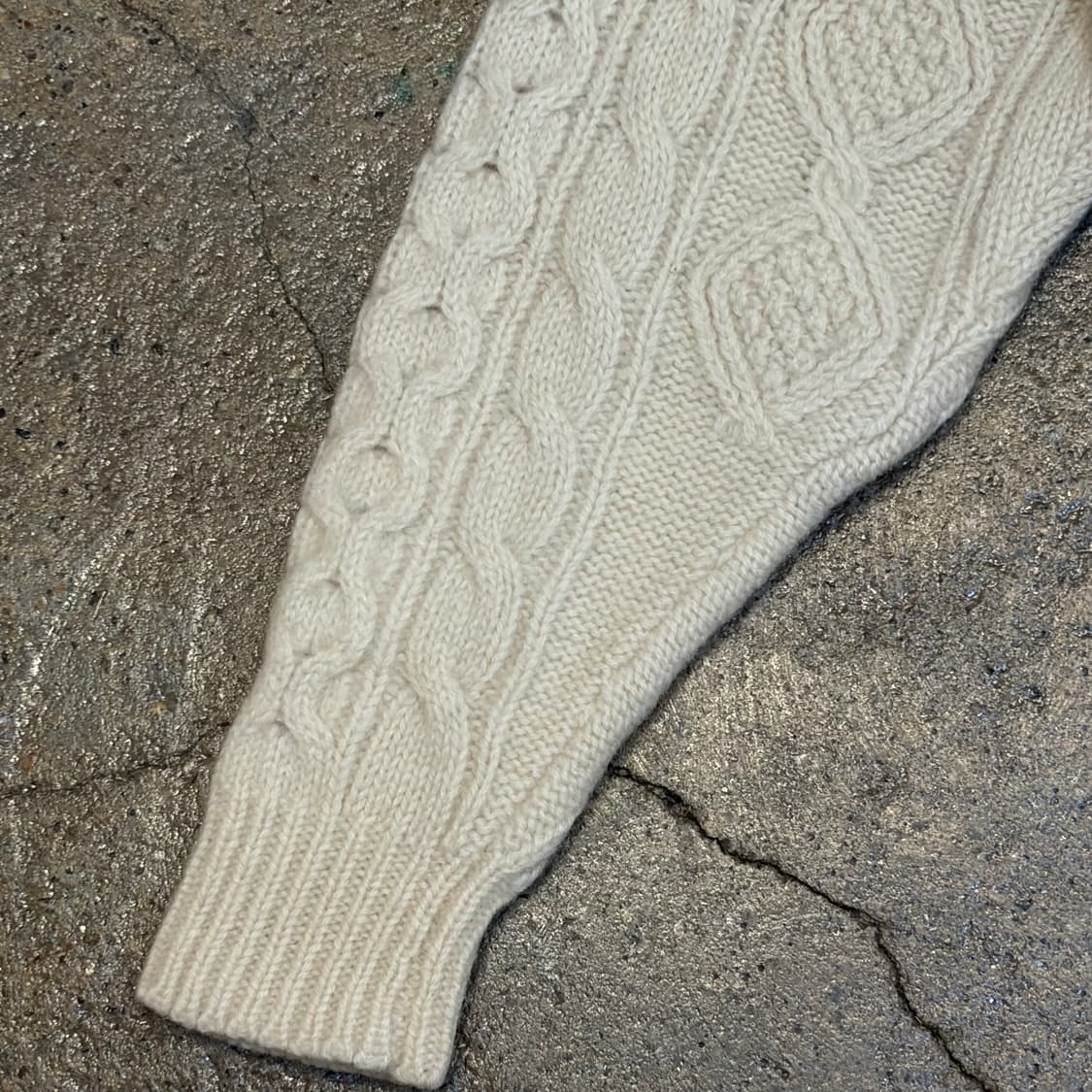 90s USA 빈티지 피셔맨 니트 방울 헤비코튼 니트  상품이미지5