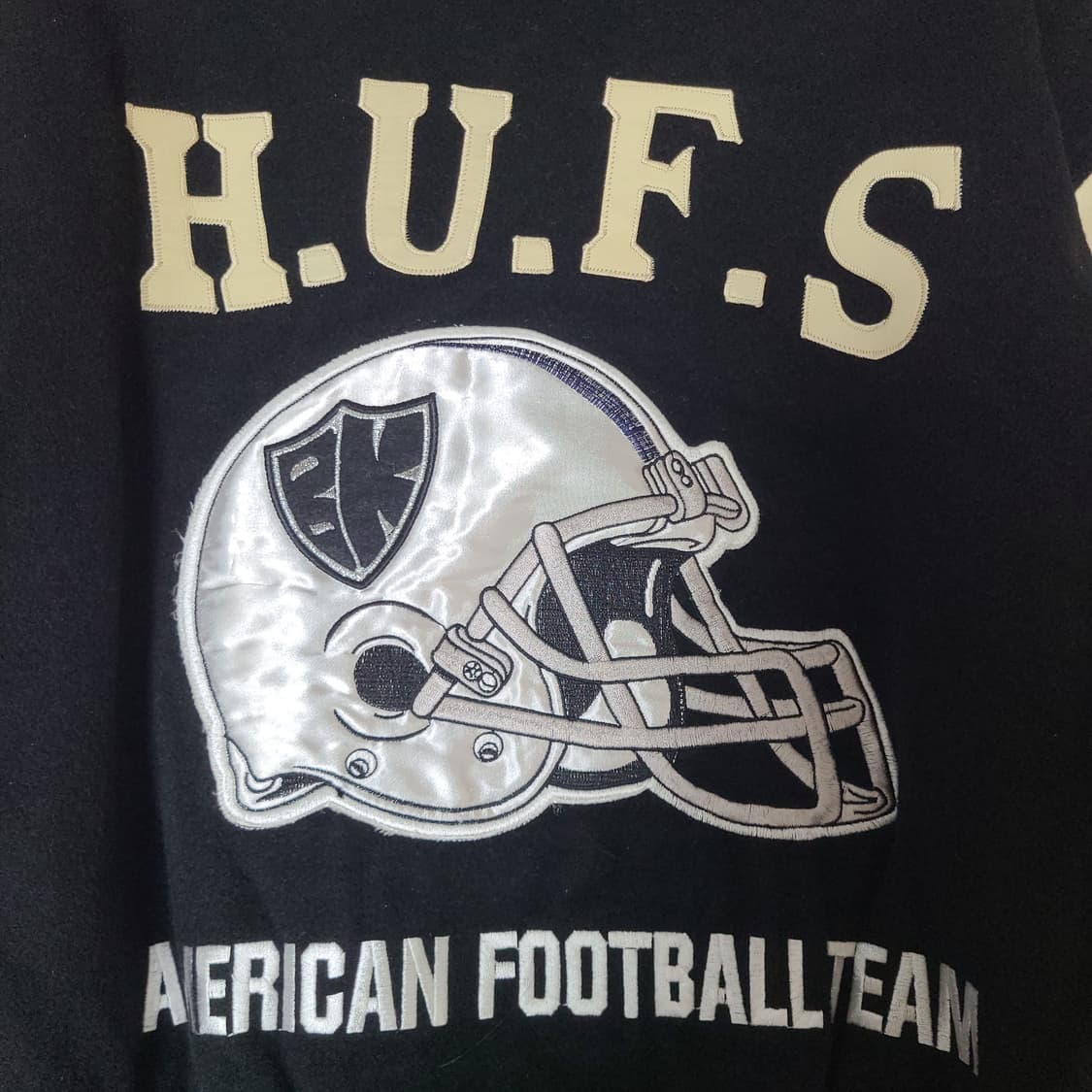 [M 100] 빈티지 한국외국어대학교 미식축구 바시티 자켓 점퍼 상품이미지2