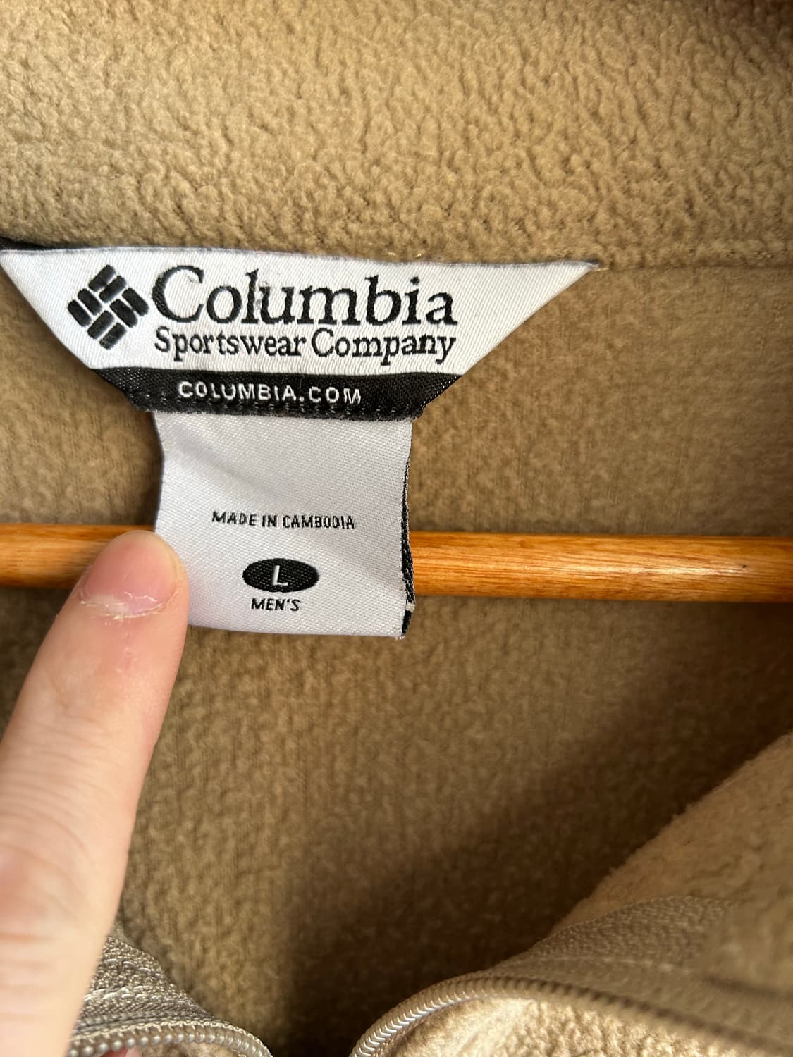 컬럼비아 플리스 하프집업 탄컬러 상품이미지3