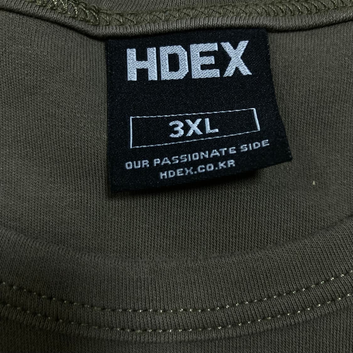 HDEX 스펠아웃 카키 반팔티 상품이미지4