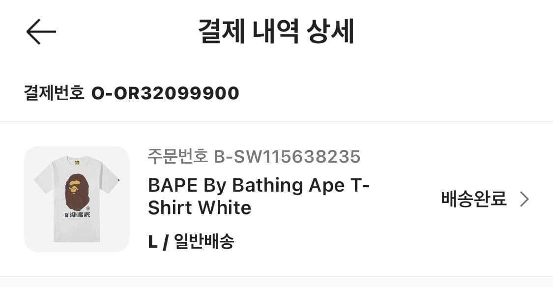 베이프 반팔 L 상품이미지5