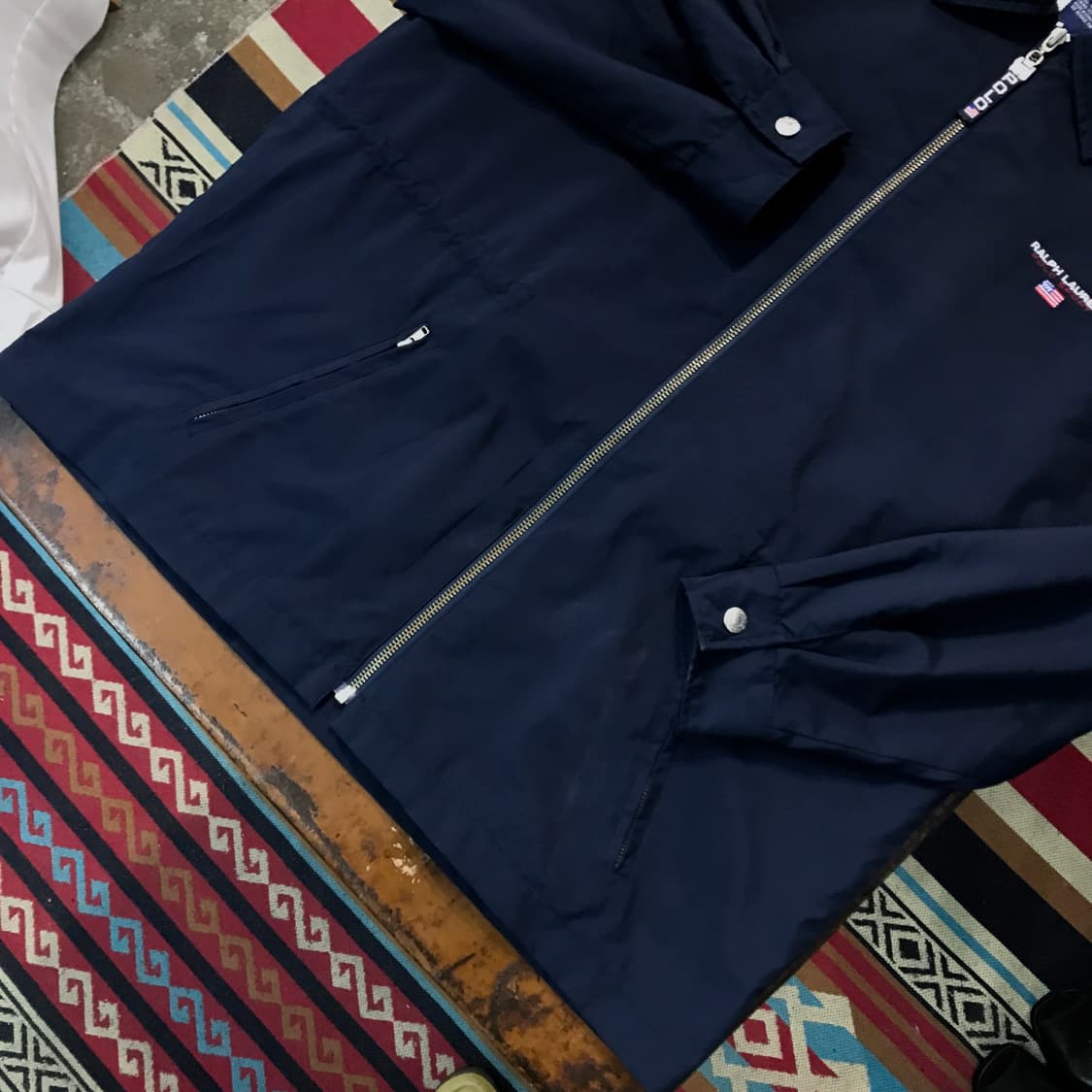 폴로 스포츠 네이비 윈드브레이커 블루종 자켓 남성 105 110 사이즈 상품이미지3