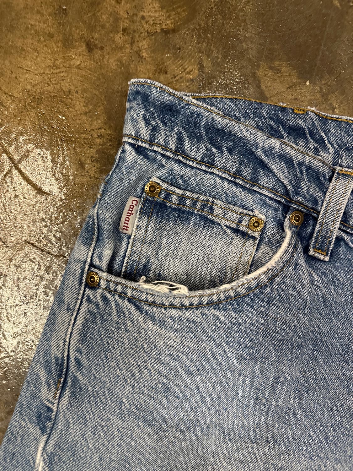 Carhartt 칼하트 테이퍼드핏 데님팬츠 36x34 상품이미지3