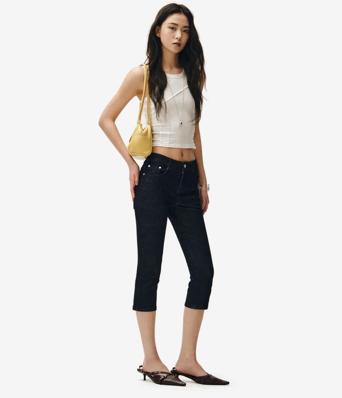 (새상품) 데케트우먼 low rise capri jeans 로우라 상품이미지1