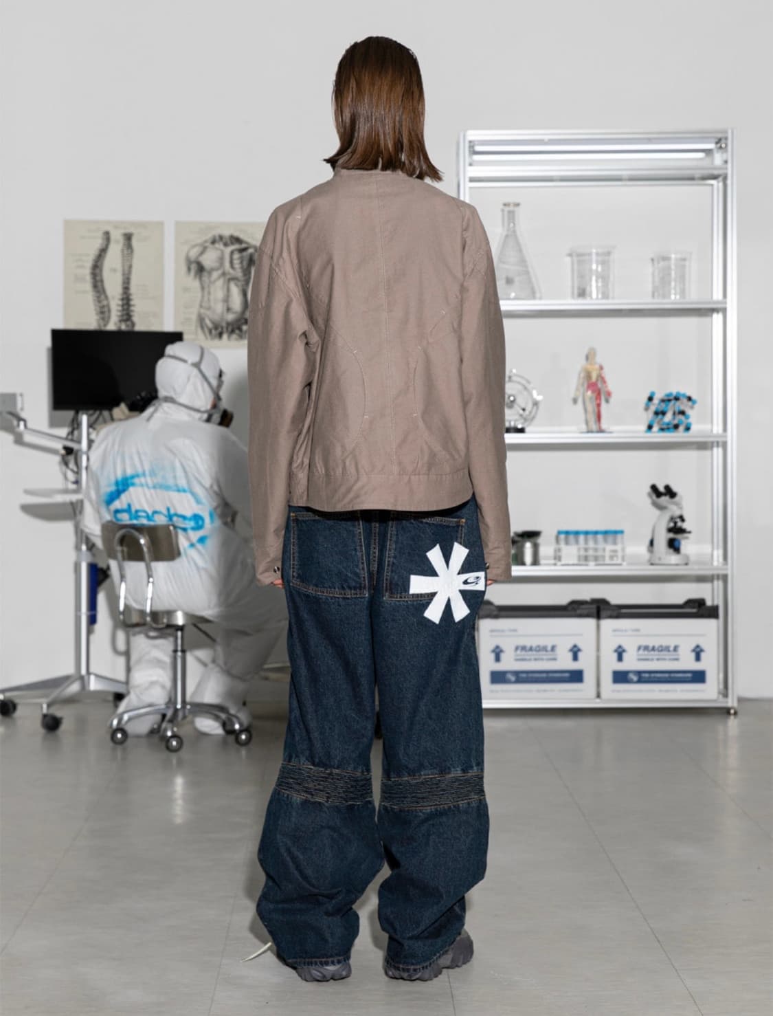 글랙 GP058 니캡 바이커 데님 팬츠 (INDIGO) M 상품이미지9