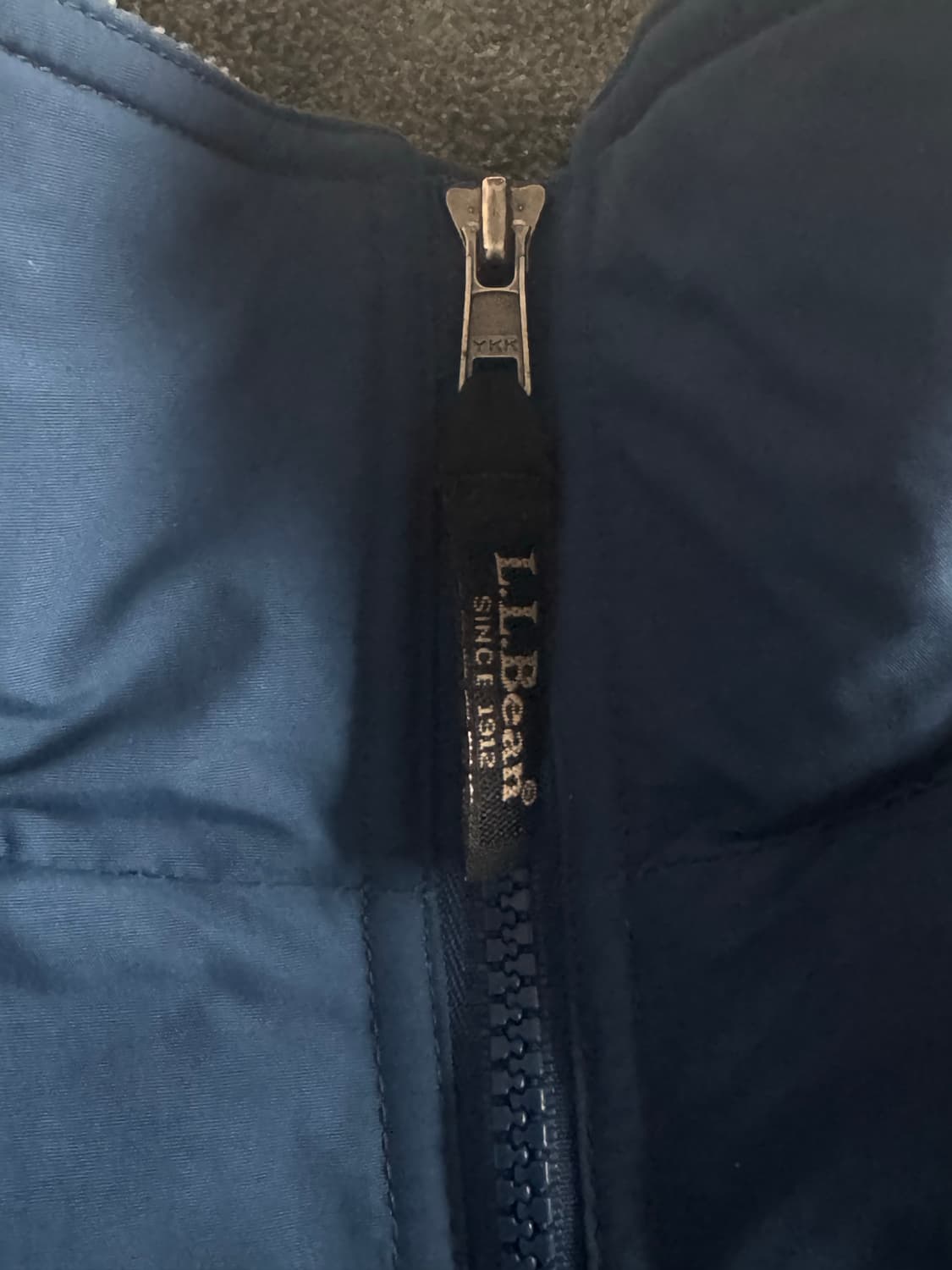 [L] 00s 엘엘빈 ll bean 웜업 자켓 다크블루 상품이미지5