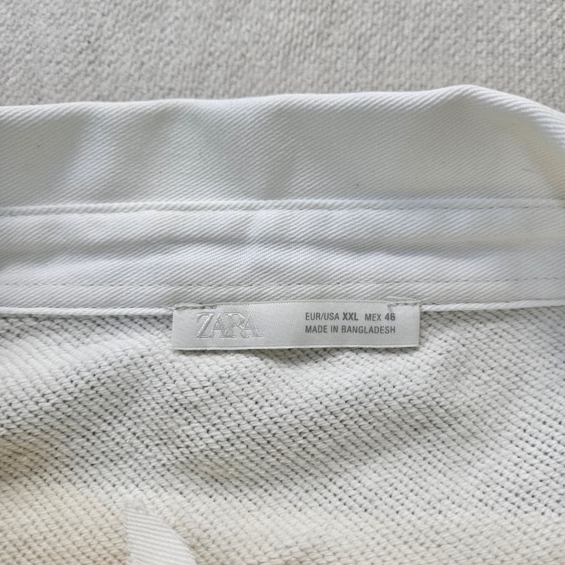 2XL 자라 빅핏 스트라이프 카라 긴팔티 0408Y 상품이미지3