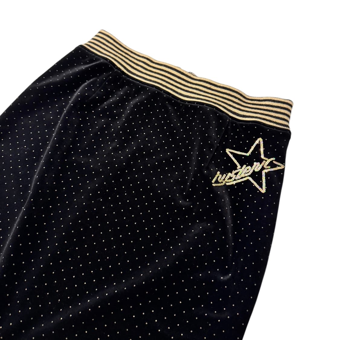 히스테릭글래머 스타로고 벨벳 스커트 블랙 상품이미지4