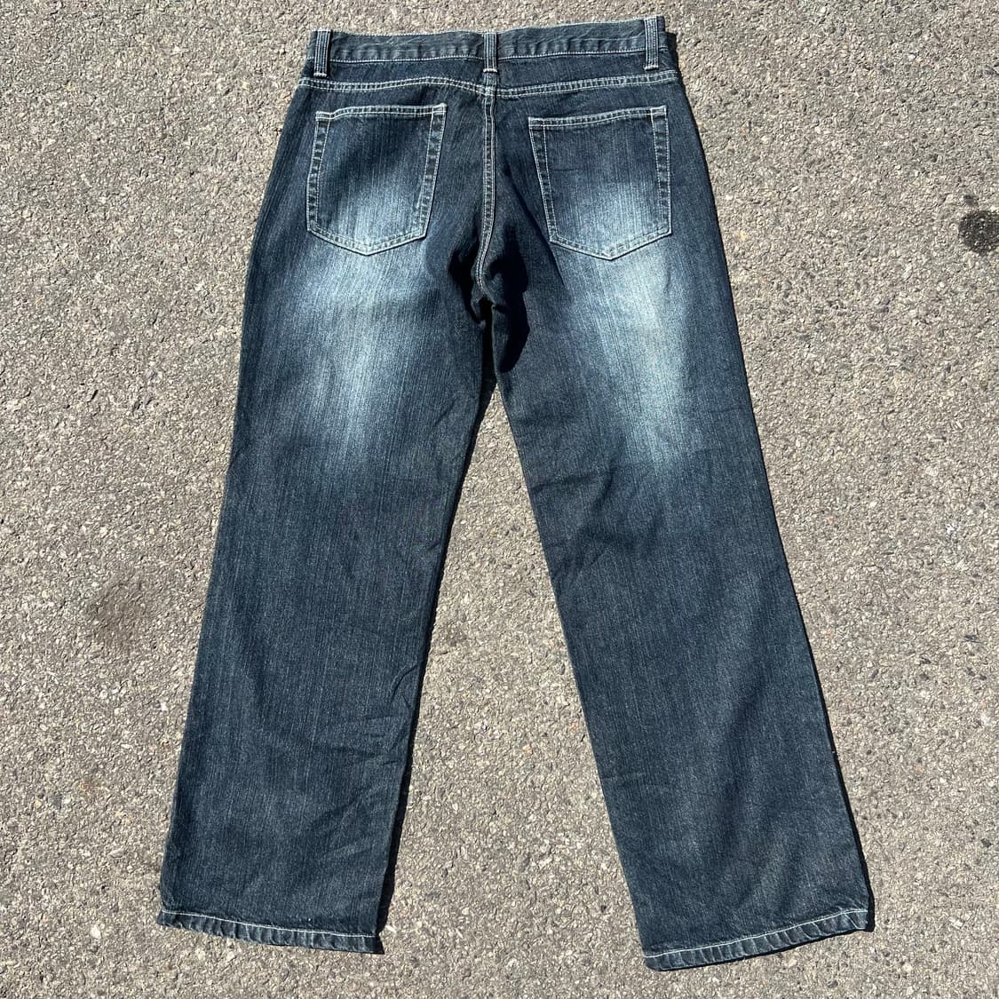 오리엔탈 스컬 페인팅 데님 팬츠 상품이미지6