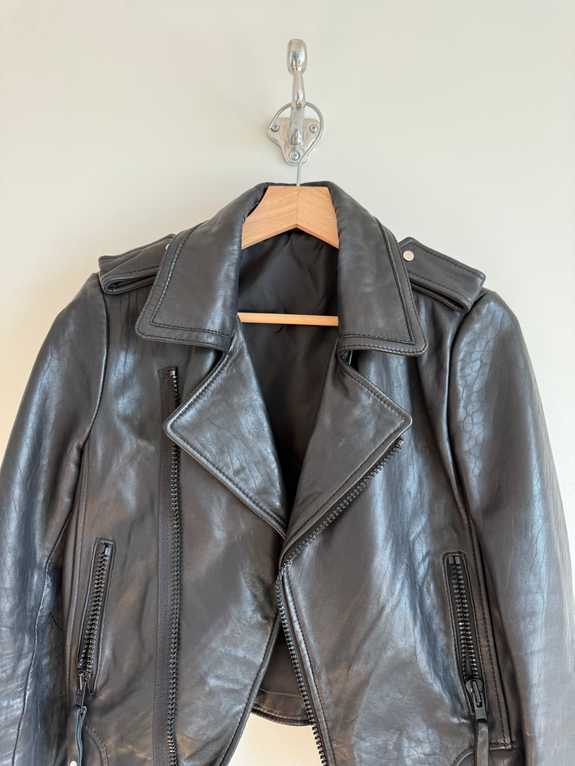 Pre owned 라이더 레더 자켓 상품이미지3