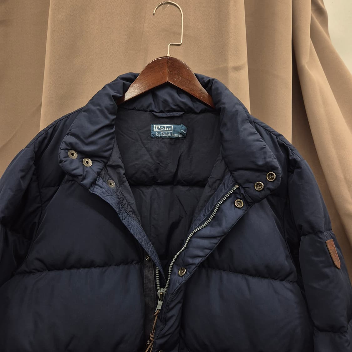 폴로 랄프로렌 네이비 푸퍼 패딩 S 상품이미지2