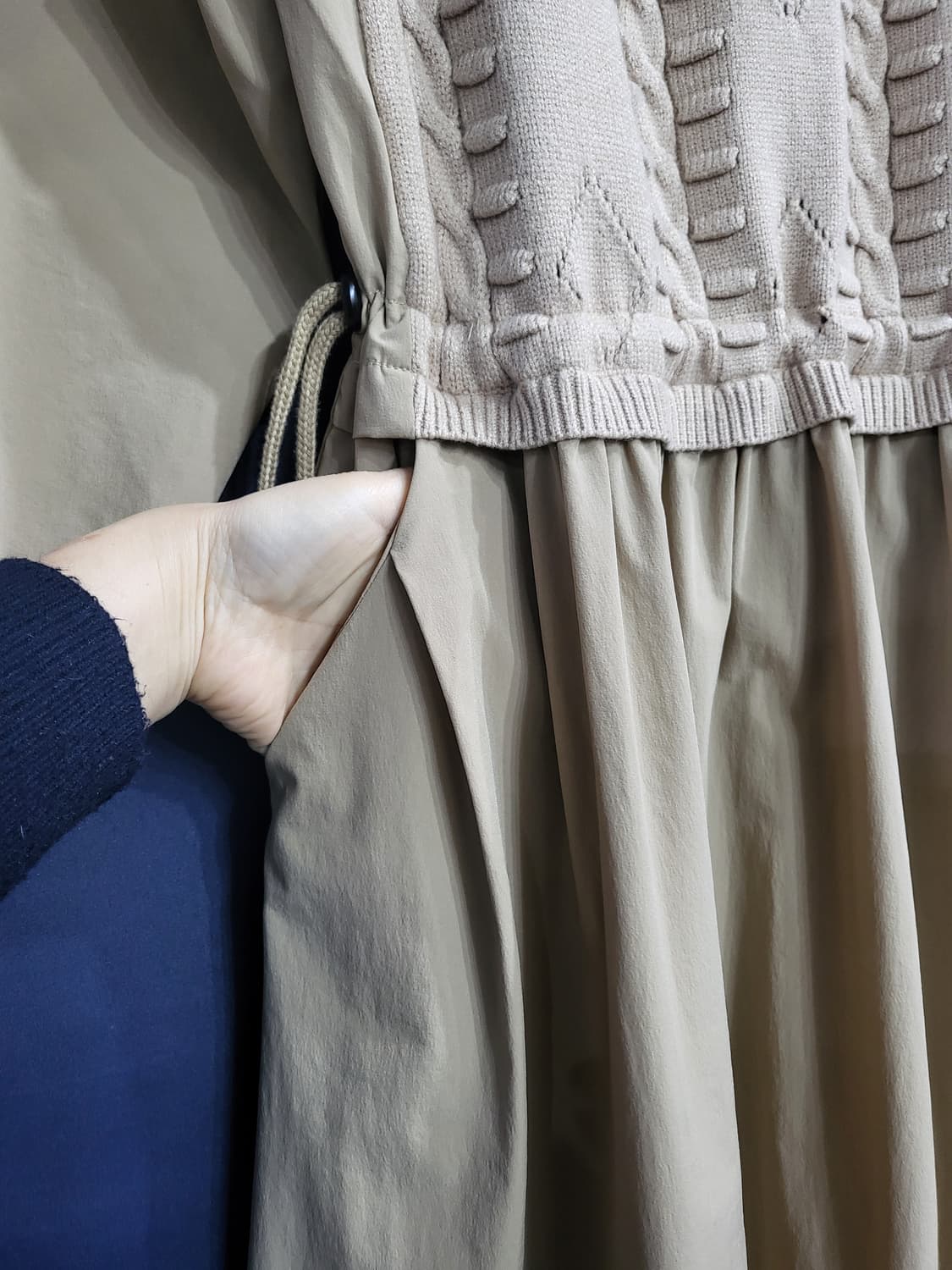 컨슈머 레이어드 니트 롱원피스(새상품) 상품이미지4