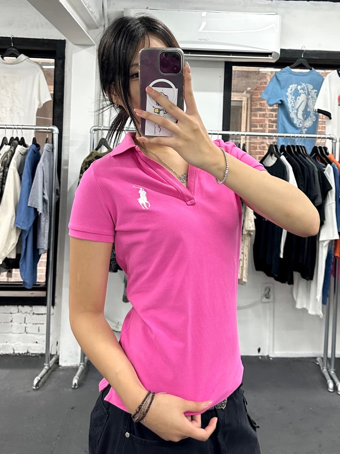 폴로 랄프로렌 오픈카라 티셔츠 상품이미지4