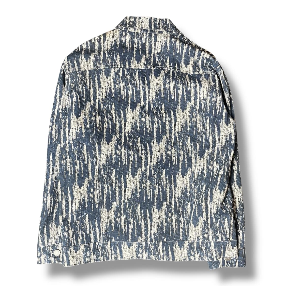 빈티지 유니크 스크레치 페인킹 아트 청자켓 상품이미지2