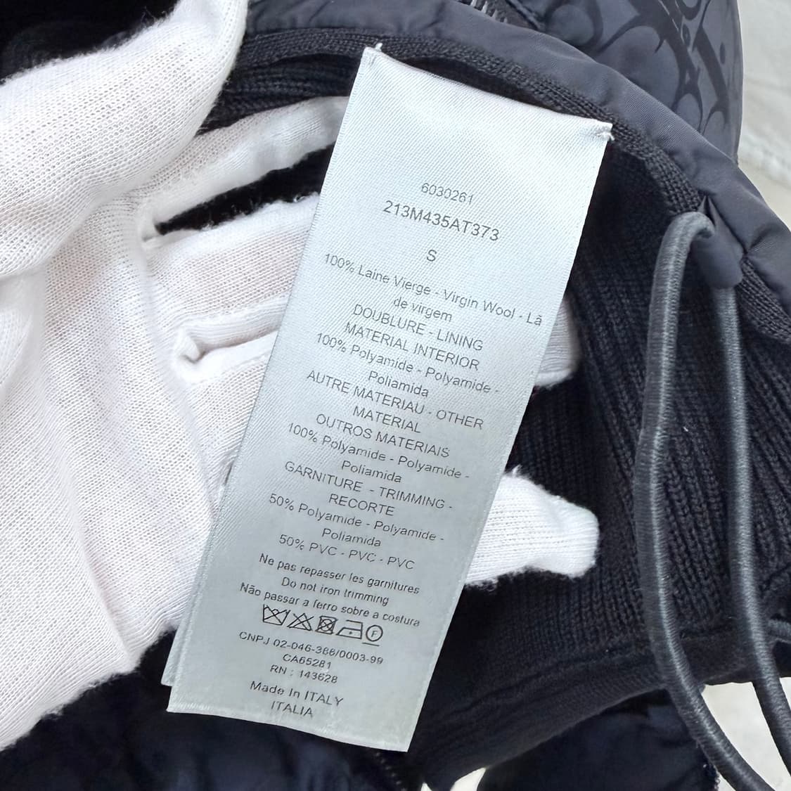 [S+급/S] 디올 오블리크 니트패딩 블랙 풀구성 상품이미지6