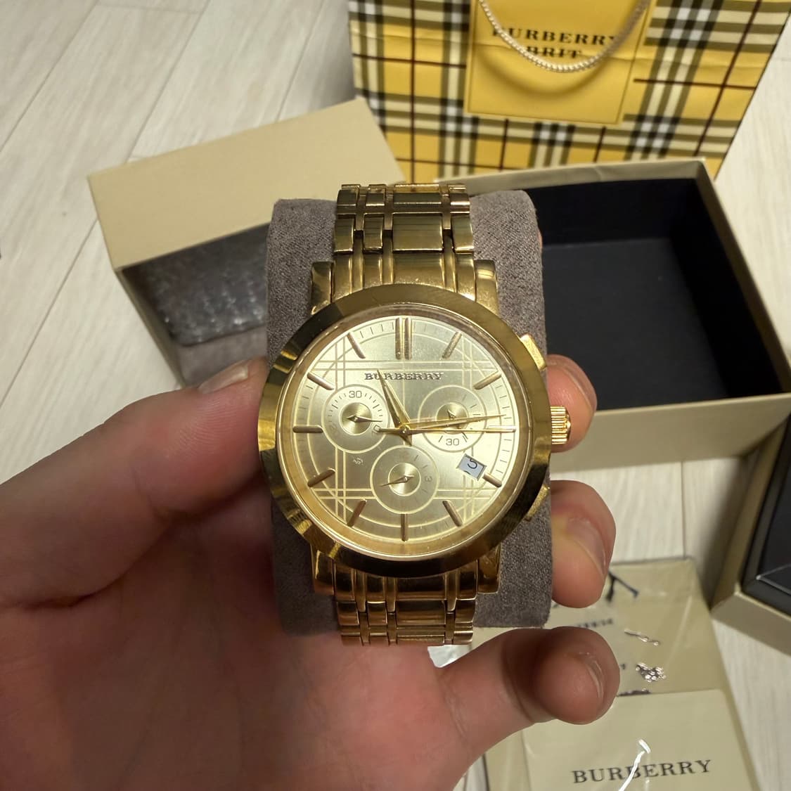 버버리 금장시계 상품이미지2
