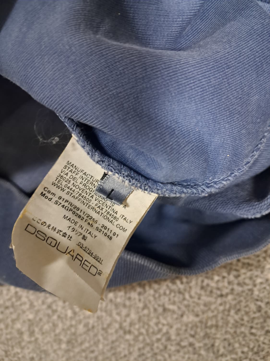 Dsquared2의 블루 코튼 집업 재킷 상품이미지6