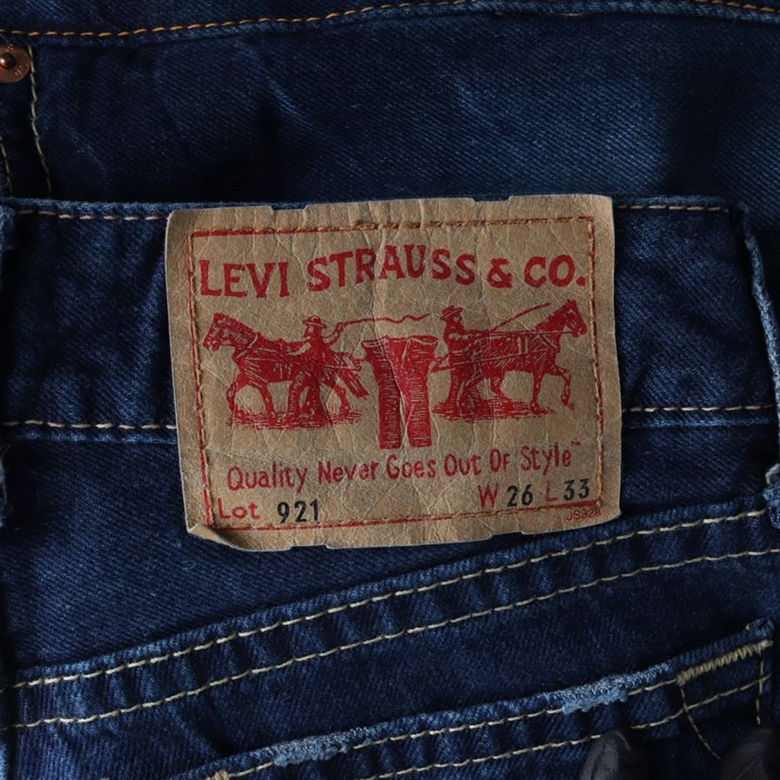 리바이스 921 진청 스트레이트 데님 팬츠 26 상품이미지6
