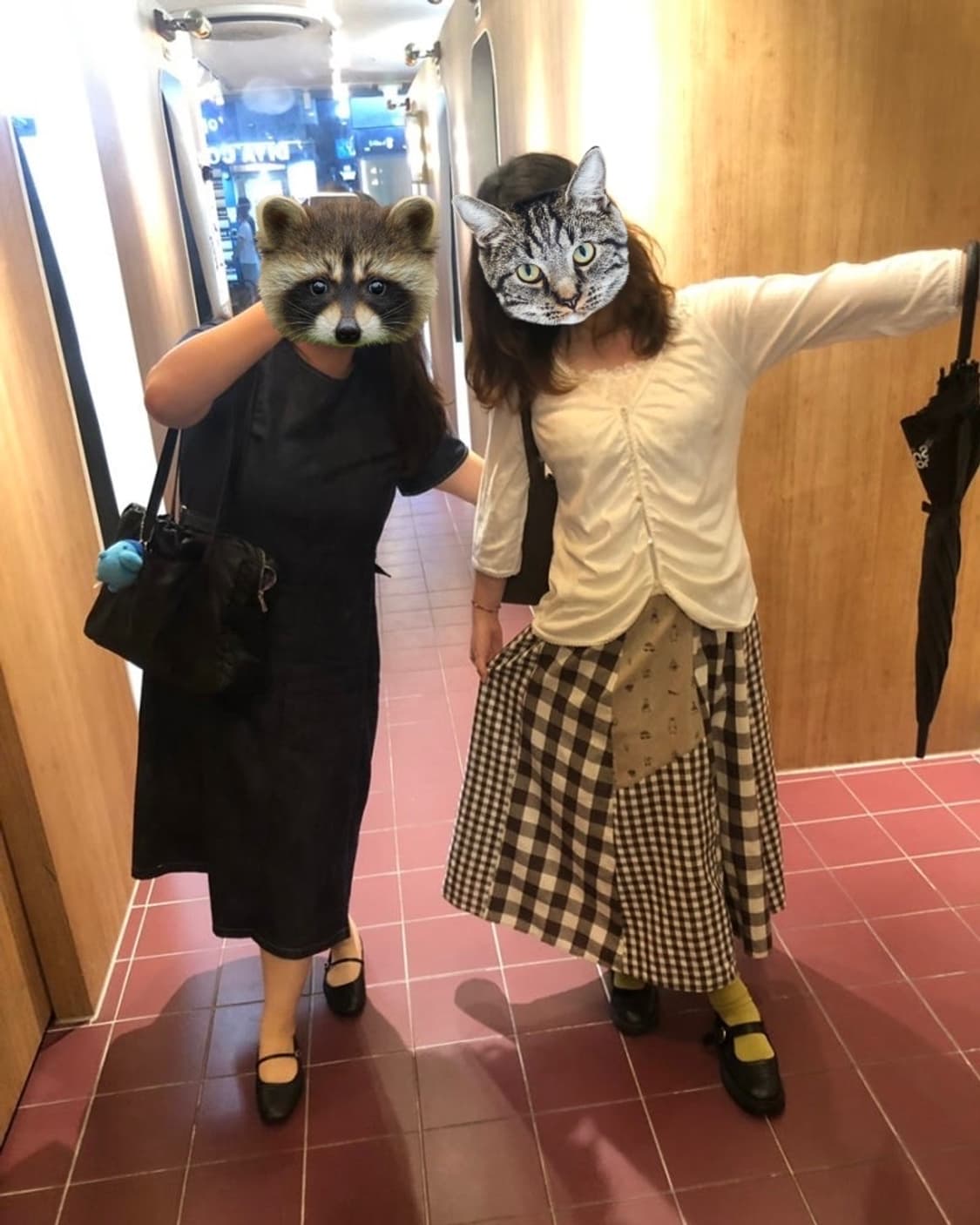 vintage check long skirt 상품이미지1