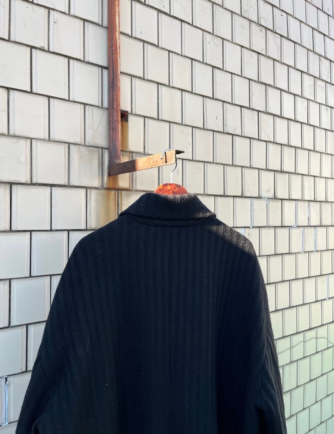 일본 Antorope 레더 카코트(레더 하프 코트) XL 상품이미지5