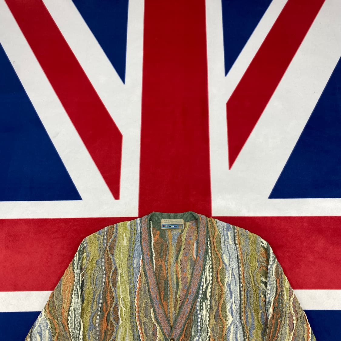 빈티지 케이블 가디건 실측L  상품이미지2