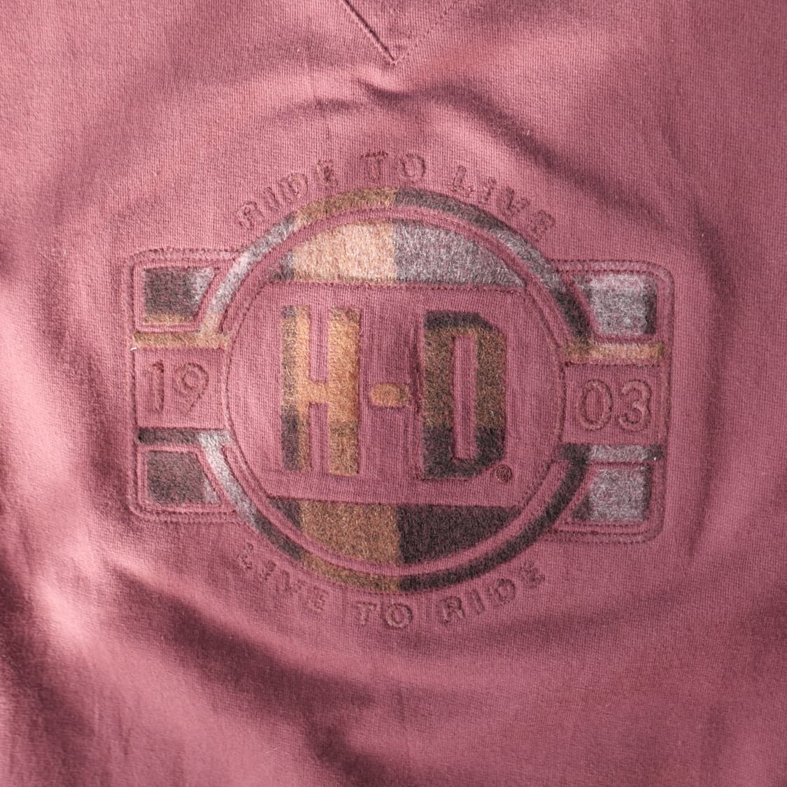 할리데이비슨 펠트 로고 맨투맨  상품이미지5