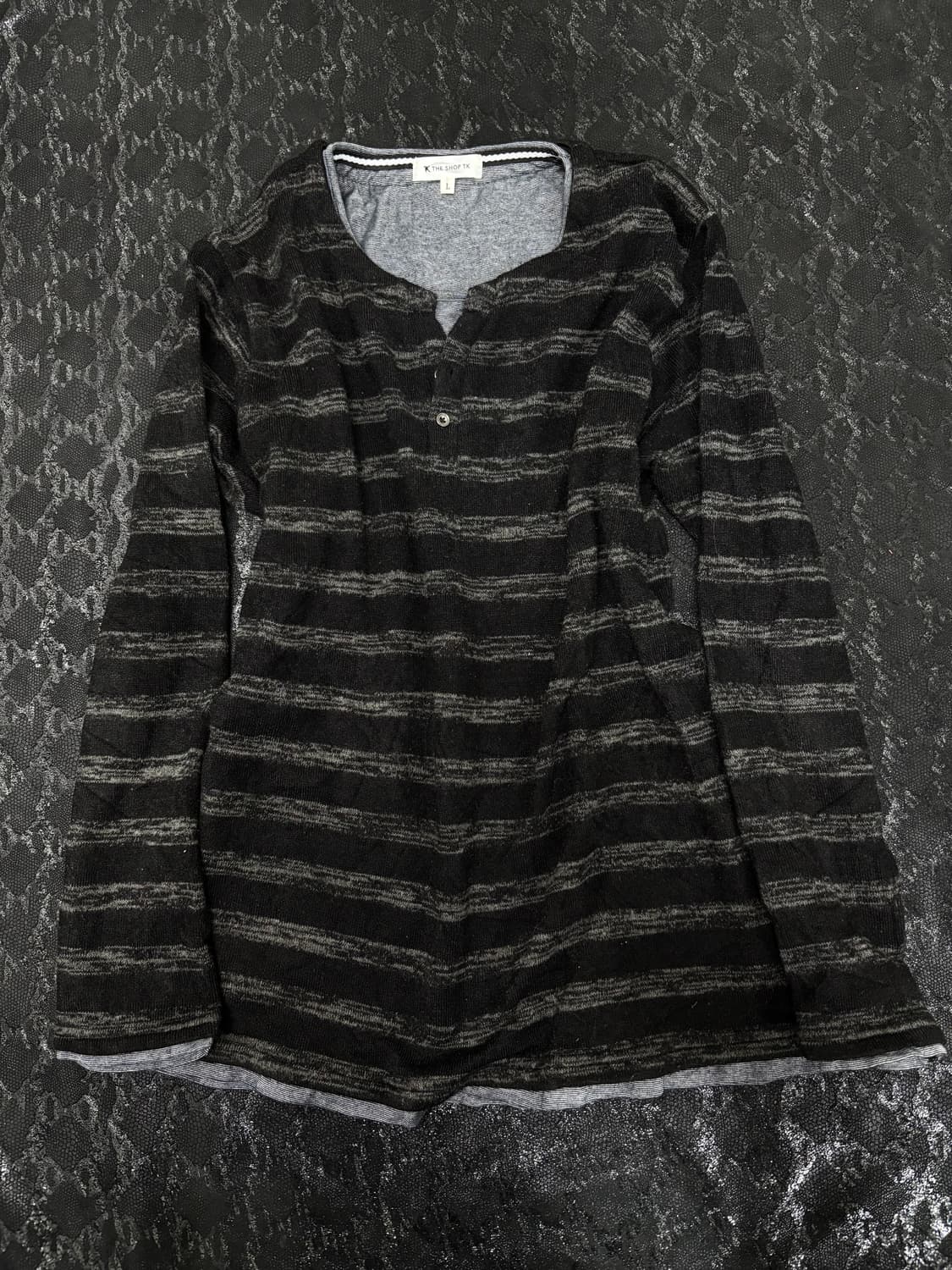 “Vintage” Black Stripe Layered Sleeve 상품이미지1