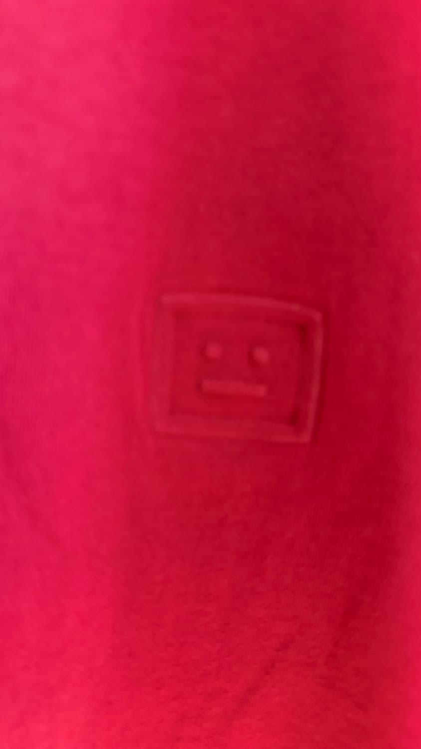 Acne Studios 아크네스튜디오 레드 반팔티셔츠 상품이미지4