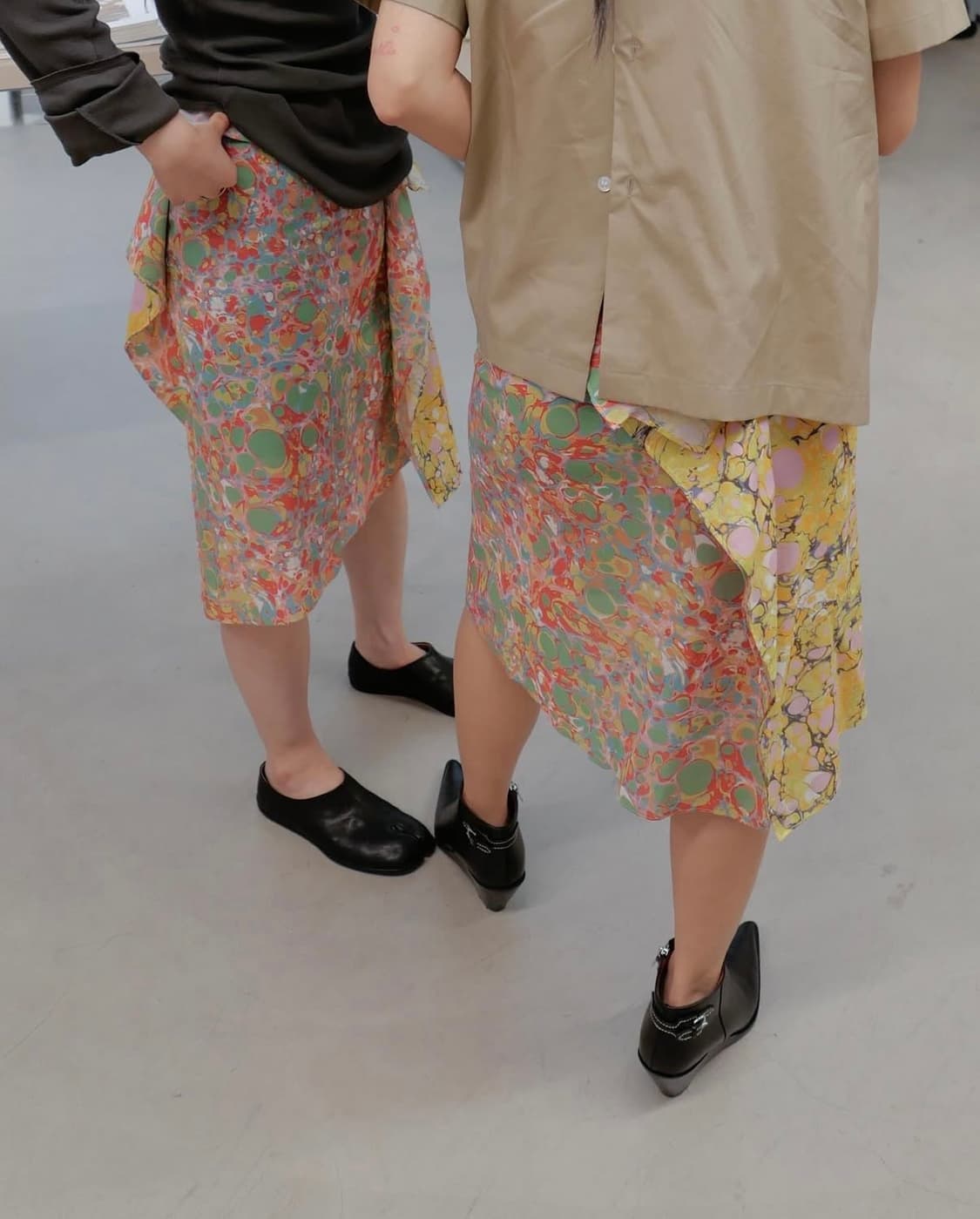 더즌매러 마블링 스카프 스커트 01 상품이미지1