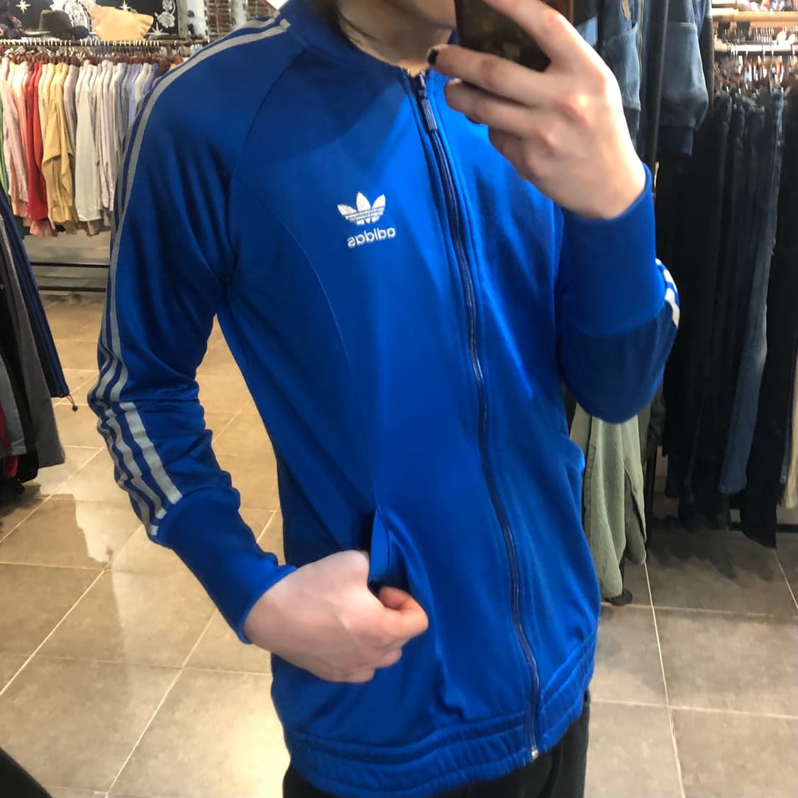 [NO.9] y2k 아디다스 져지 슬림핏 블루 상품이미지2