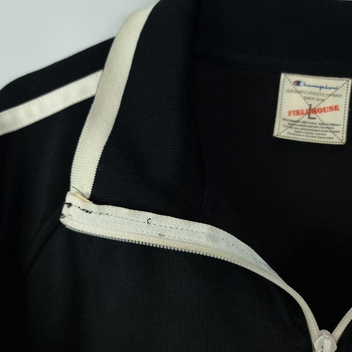[챔피온] 빈티지 져지 트랙탑 집업 자켓 블랙 M18828 상품이미지9