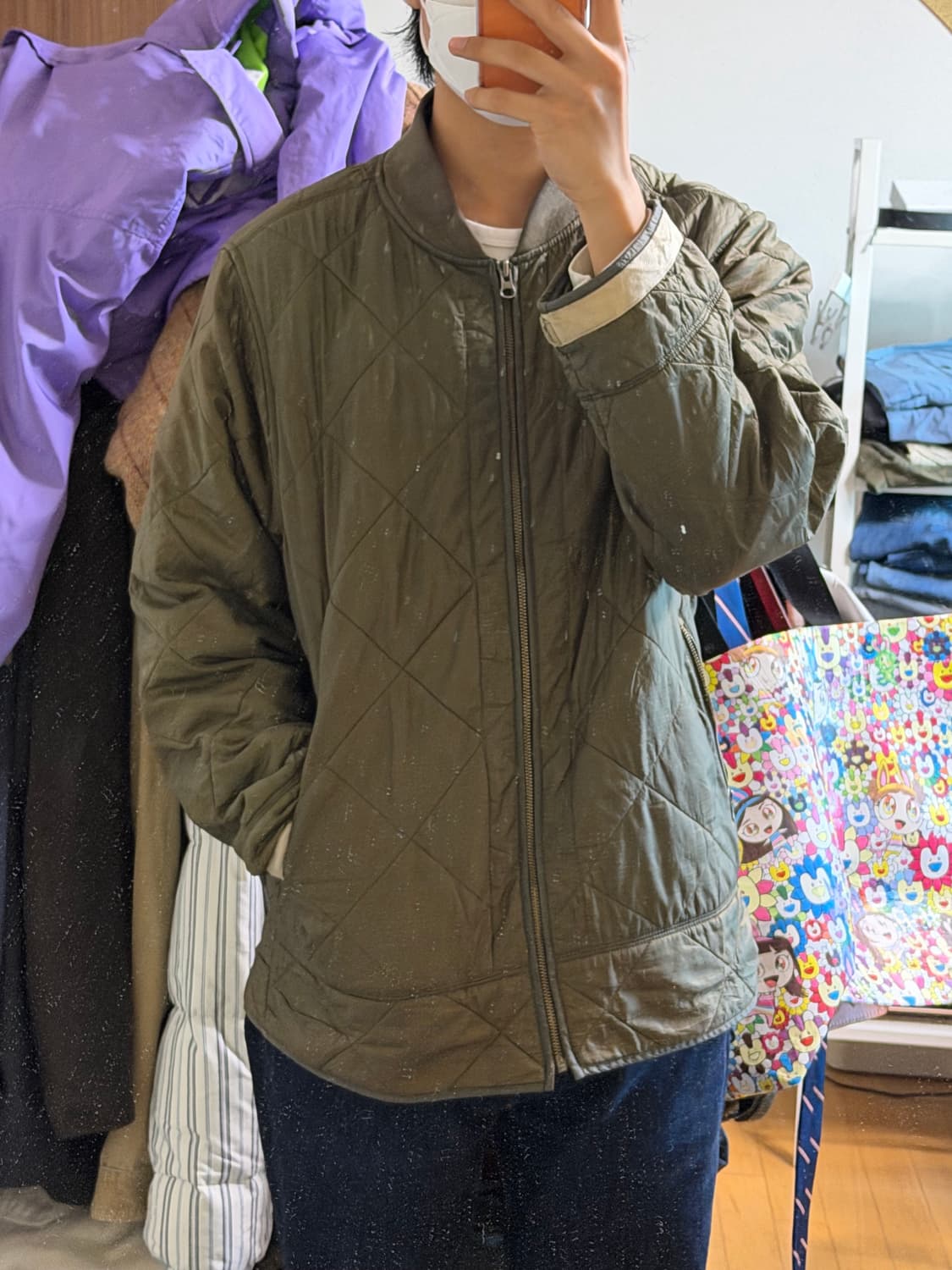 90s 올드 갭 퀼팅 라이너 자켓 상품이미지2