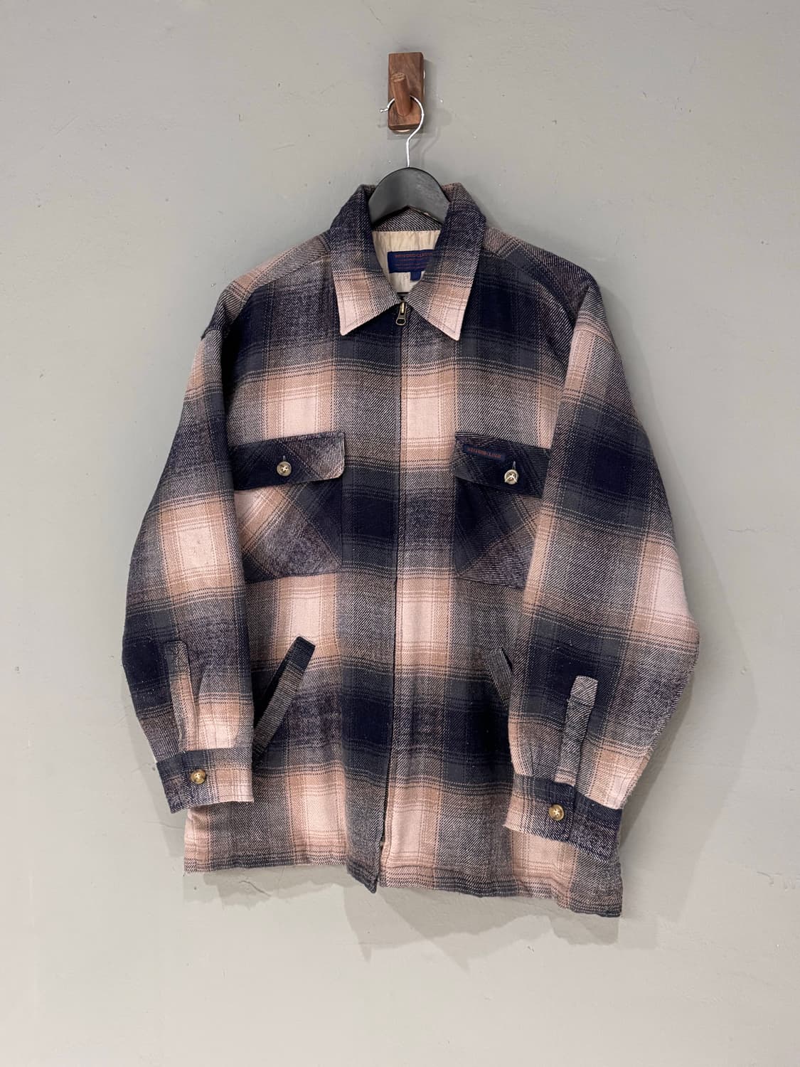 WITFORD Classic 체크 플란넬 집업 셔츠  상품이미지1