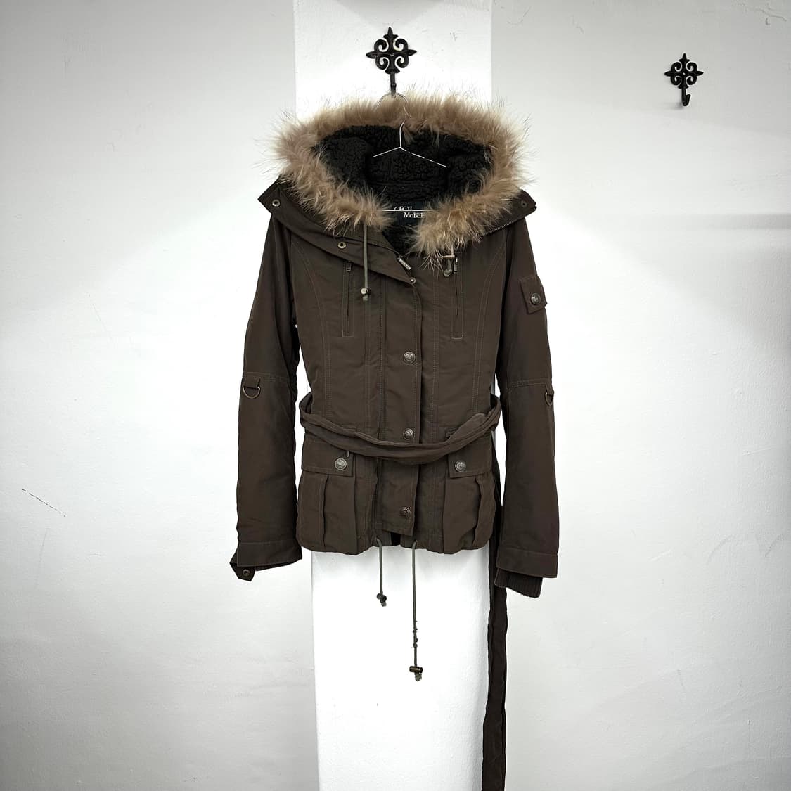 Cecil Mcbee brown fur jacket 상품이미지2