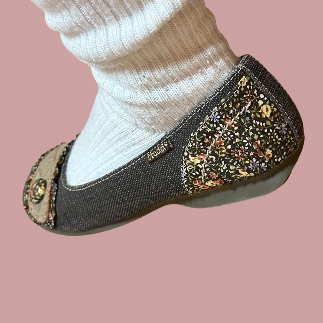 핀터깔 모리걸 하구미 빈티지 단추 플랫 슈즈 상품이미지3