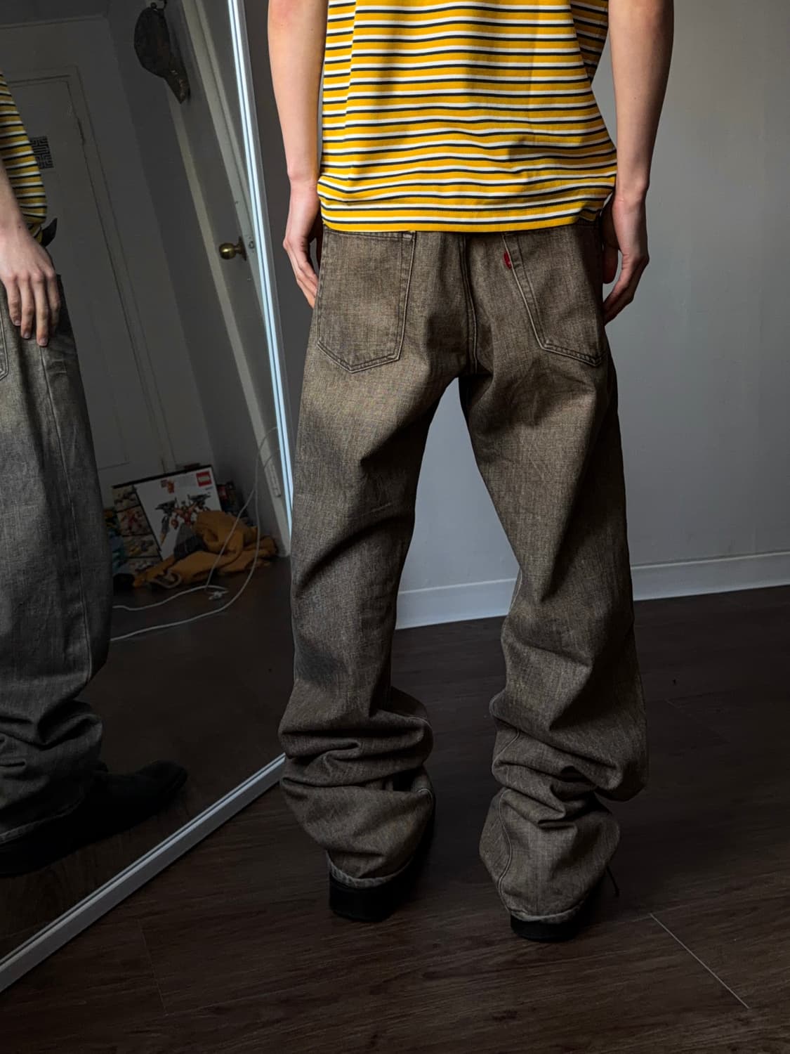 Bobson Chessking 워시드 스트레이트 진 상품이미지8