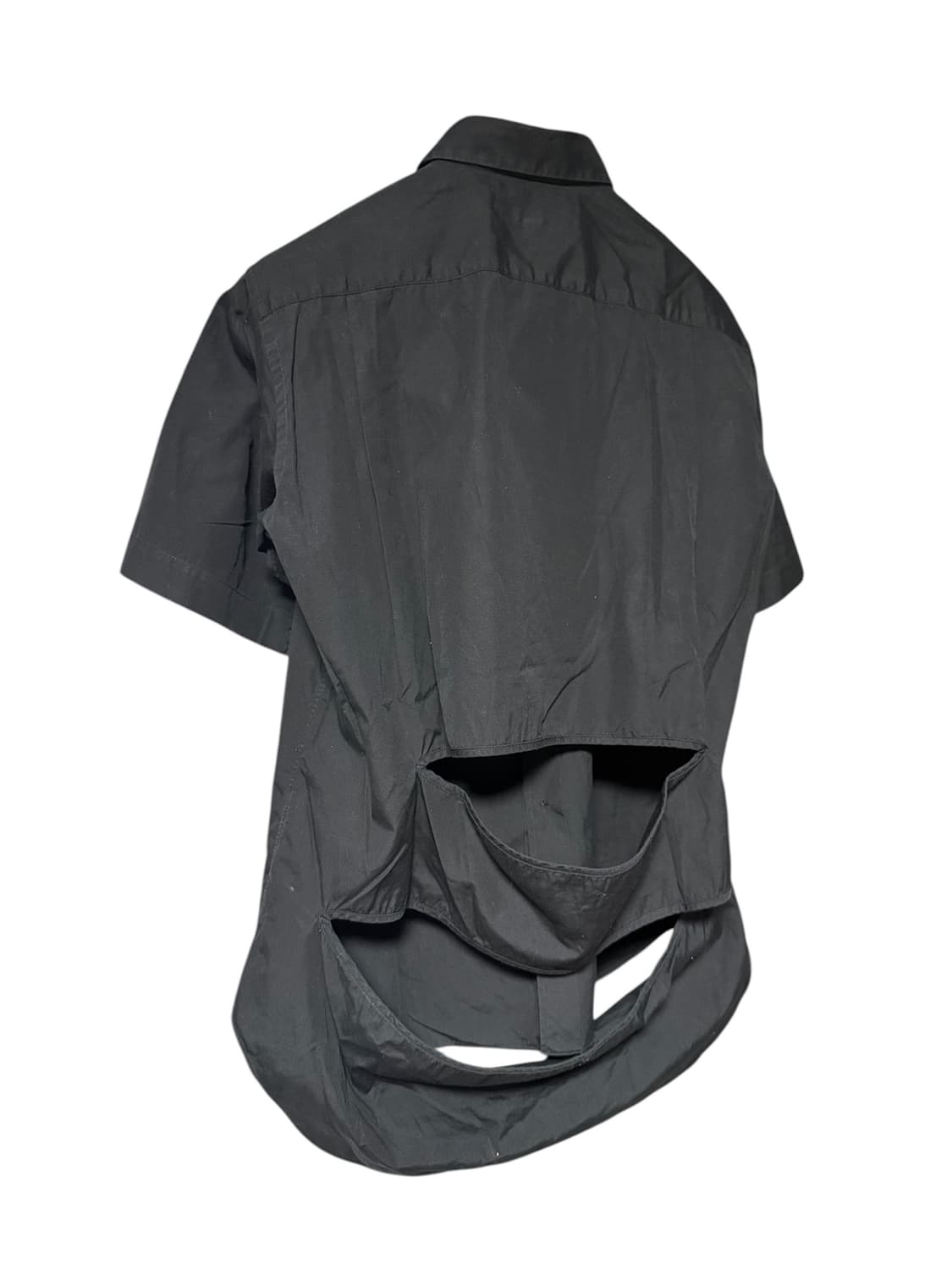 꼼데가르송 옴므플러스 컷아웃 반팔 셔츠 상품이미지1