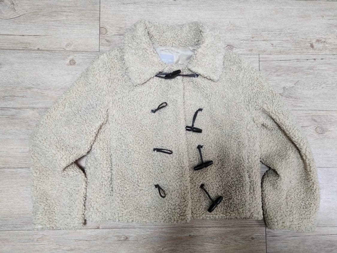 (S) 떡볶이 양털 자켓 퍼자켓 아이보리 상품이미지2